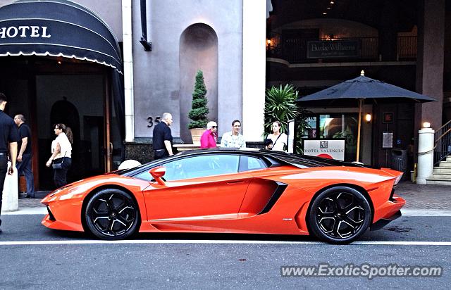 Lamborghini Aventador spotted in San Jose, California