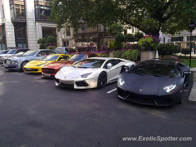 Lamborghini Aventador spotted in London, United Kingdom