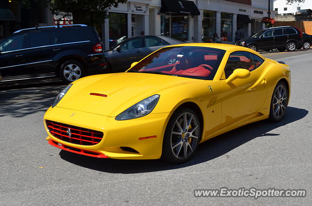 Ferrari California spotted in Greenwich, Connecticut