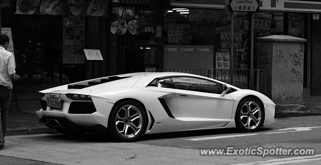 Lamborghini Aventador spotted in Hong Kong, China