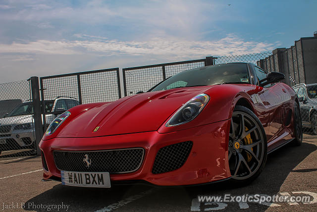 Ferrari 599GTO spotted in Silverstone, United Kingdom