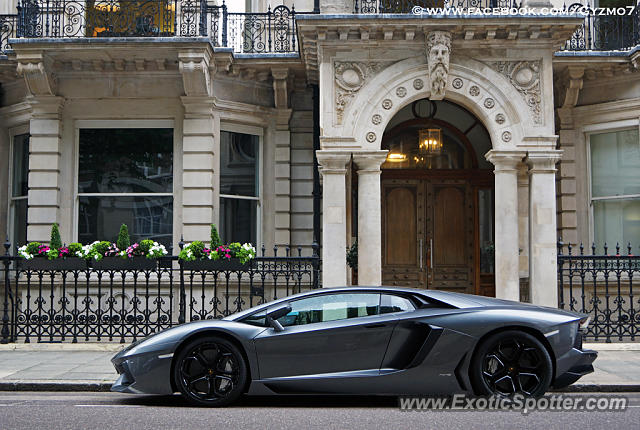 Lamborghini Aventador spotted in London, United Kingdom