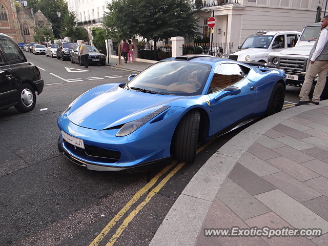 Ferrari 458 Italia spotted in London, United Kingdom