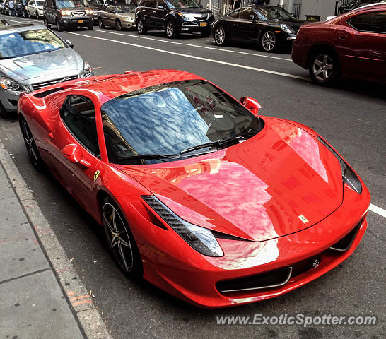 Ferrari 458 Italia spotted in Manhattan, New York