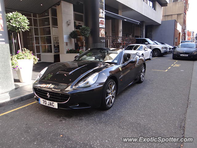 Ferrari California spotted in London, United Kingdom