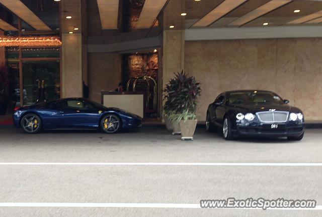 Ferrari 458 Italia spotted in Singapore City, Singapore