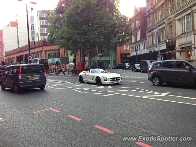 Mercedes SLS AMG spotted in London, United Kingdom