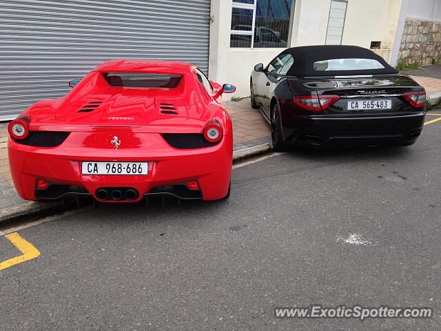 Ferrari 458 Italia spotted in Cape Town, South Africa