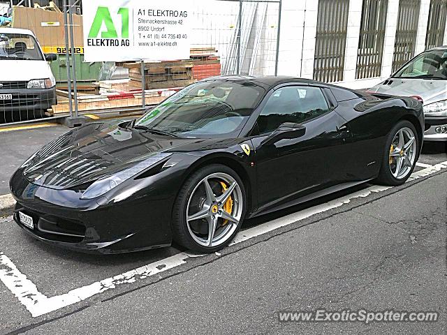 Ferrari 458 Italia spotted in Zurich, Switzerland