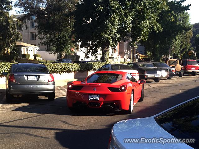 Ferrari 458 Italia spotted in Sherman Oaks, California