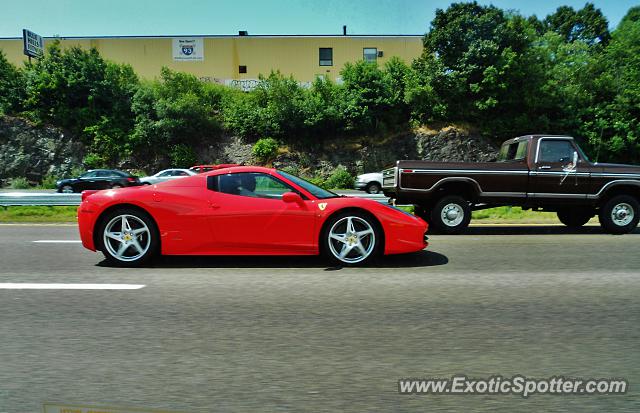 Ferrari 458 Italia spotted in Boston, Massachusetts