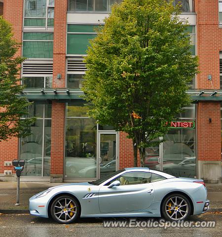 Ferrari California spotted in Vancouver, Canada