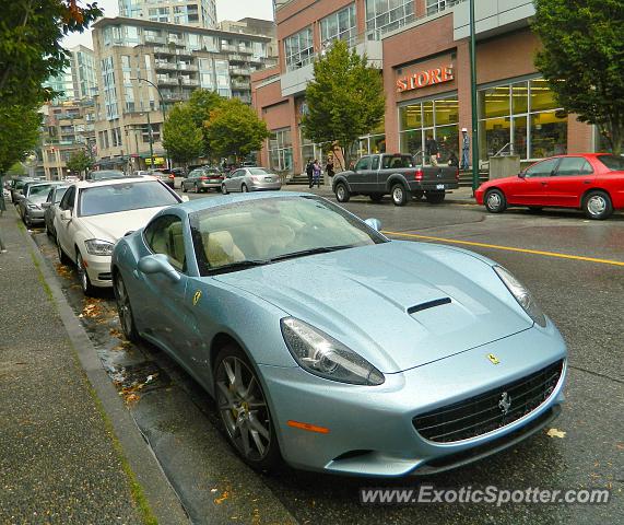 Ferrari California spotted in Vancouver, Canada