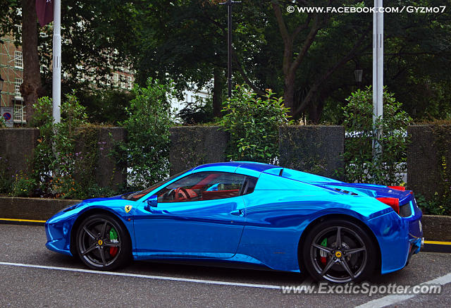 Ferrari 458 Italia spotted in London, United Kingdom