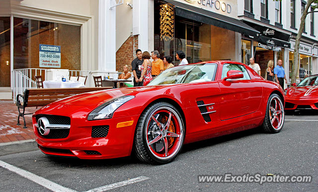 Mercedes SLS AMG spotted in Red Bank, New Jersey