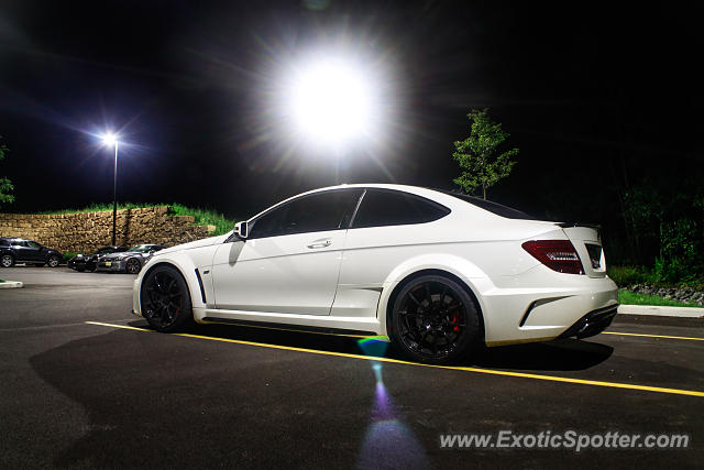 Mercedes C63 AMG Black Series spotted in Oneonta, New York