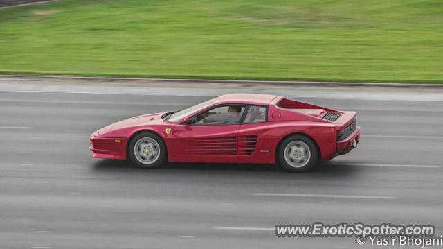 Ferrari Testarossa spotted in Dubai, United Arab Emirates