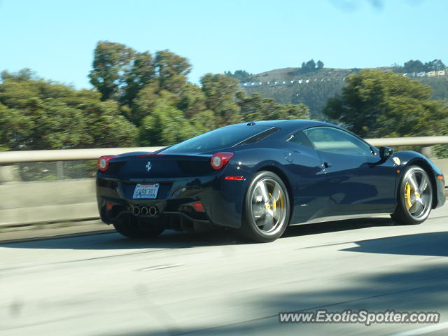 Ferrari 458 Italia spotted in San Francisco, California