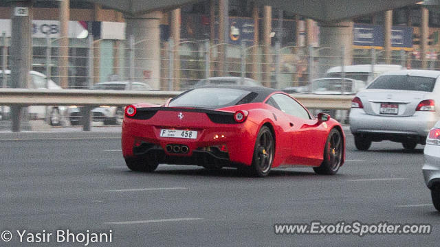 Ferrari 458 Italia spotted in Dubai, United Arab Emirates