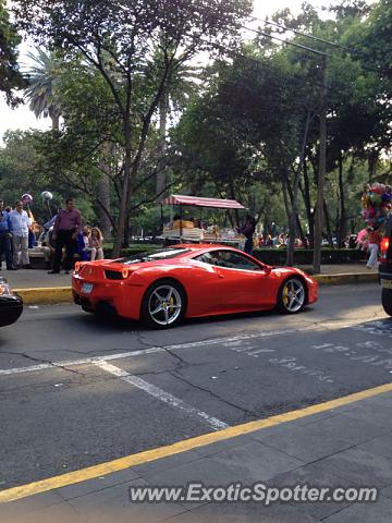 Ferrari 458 Italia spotted in Mexico City, Mexico