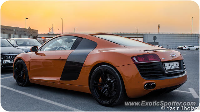 Audi R8 spotted in Dubai, United Arab Emirates