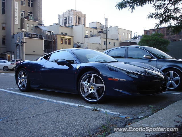 Ferrari 458 Italia spotted in Ann Arbor, Michigan