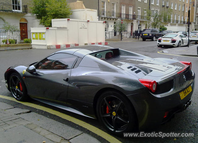 Ferrari 458 Italia spotted in London, United Kingdom