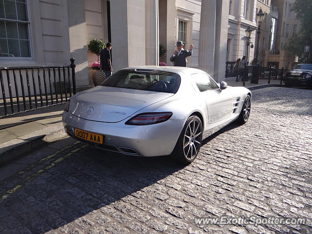 Mercedes SLS AMG spotted in London, United Kingdom