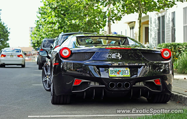 Ferrari 458 Italia spotted in Long Branch, New Jersey