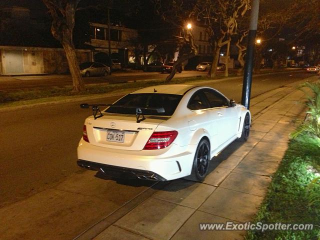 Mercedes C63 AMG Black Series spotted in Lima, Peru