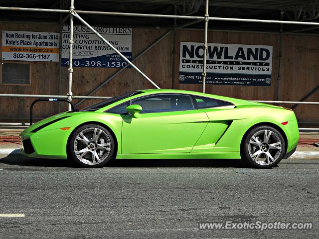 Lamborghini Gallardo spotted in Newark, Delaware