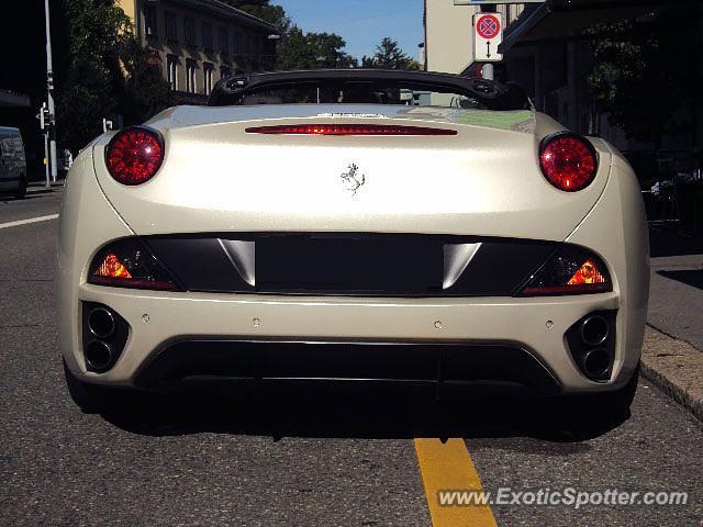 Ferrari California spotted in Zurich, Switzerland