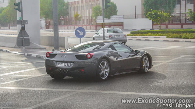 Ferrari 458 Italia spotted in Dubai, United Arab Emirates