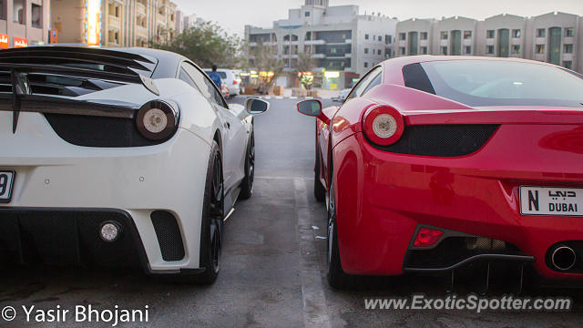 Ferrari 458 Italia spotted in Dubai, United Arab Emirates