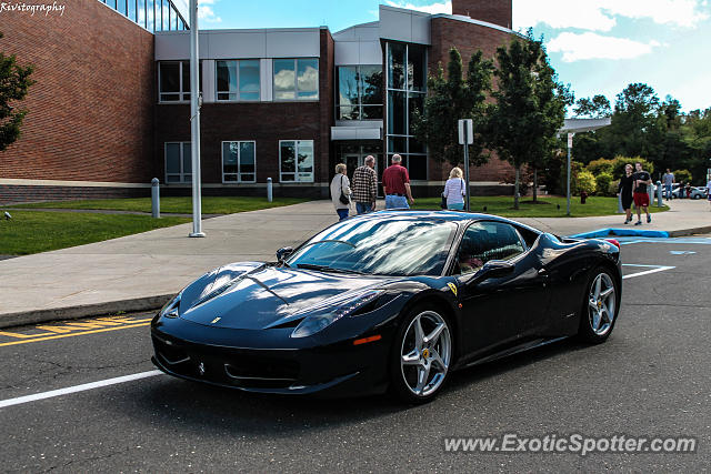 Ferrari 458 Italia spotted in Weston, Connecticut