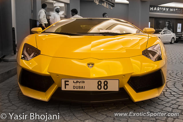 Lamborghini Aventador spotted in Dubai, United Arab Emirates