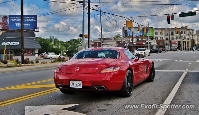 Mercedes SLS AMG spotted in Atlanta, Georgia