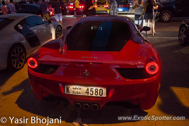 Ferrari 458 Italia spotted in Dubai, United Arab Emirates