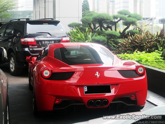 Ferrari 458 Italia spotted in Jakarta, Indonesia