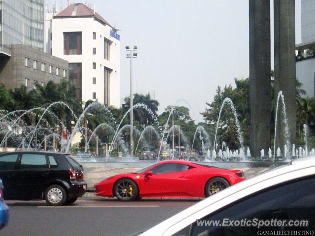 Ferrari 458 Italia spotted in Jakarta, Indonesia