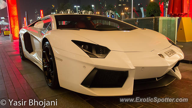 Lamborghini Aventador spotted in Dubai, United Arab Emirates