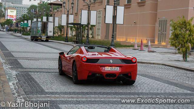 Ferrari 458 Italia spotted in Dubai, United Arab Emirates