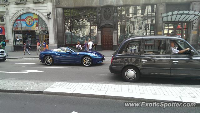 Ferrari California spotted in London, United Kingdom