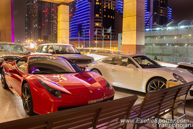 Ferrari 458 Italia spotted in Dubai, United Arab Emirates