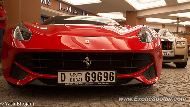 Ferrari F12 spotted in Dubai, United Arab Emirates