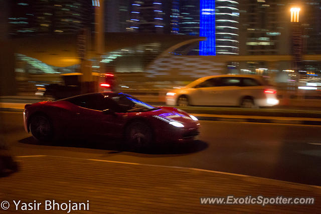 Ferrari 458 Italia spotted in Dubai, United Arab Emirates