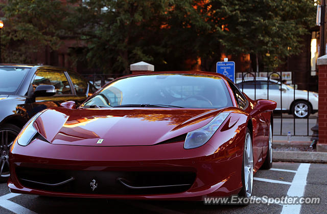 Ferrari 458 Italia spotted in Boston, Massachusetts