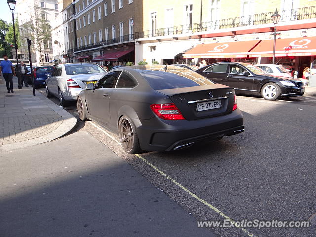 Mercedes C63 AMG Black Series spotted in London, United Kingdom