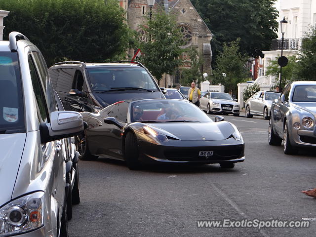 Ferrari 458 Italia spotted in London, United Kingdom