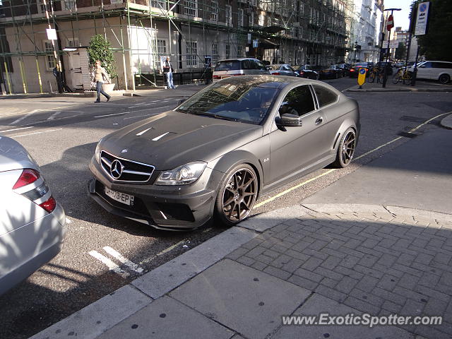 Mercedes C63 AMG Black Series spotted in London, United Kingdom